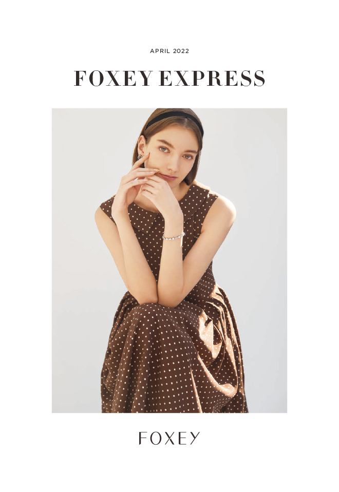 【新品未使用】FOXEY ワンピース フレンチスクレ  ココアブラウン リネンファッション