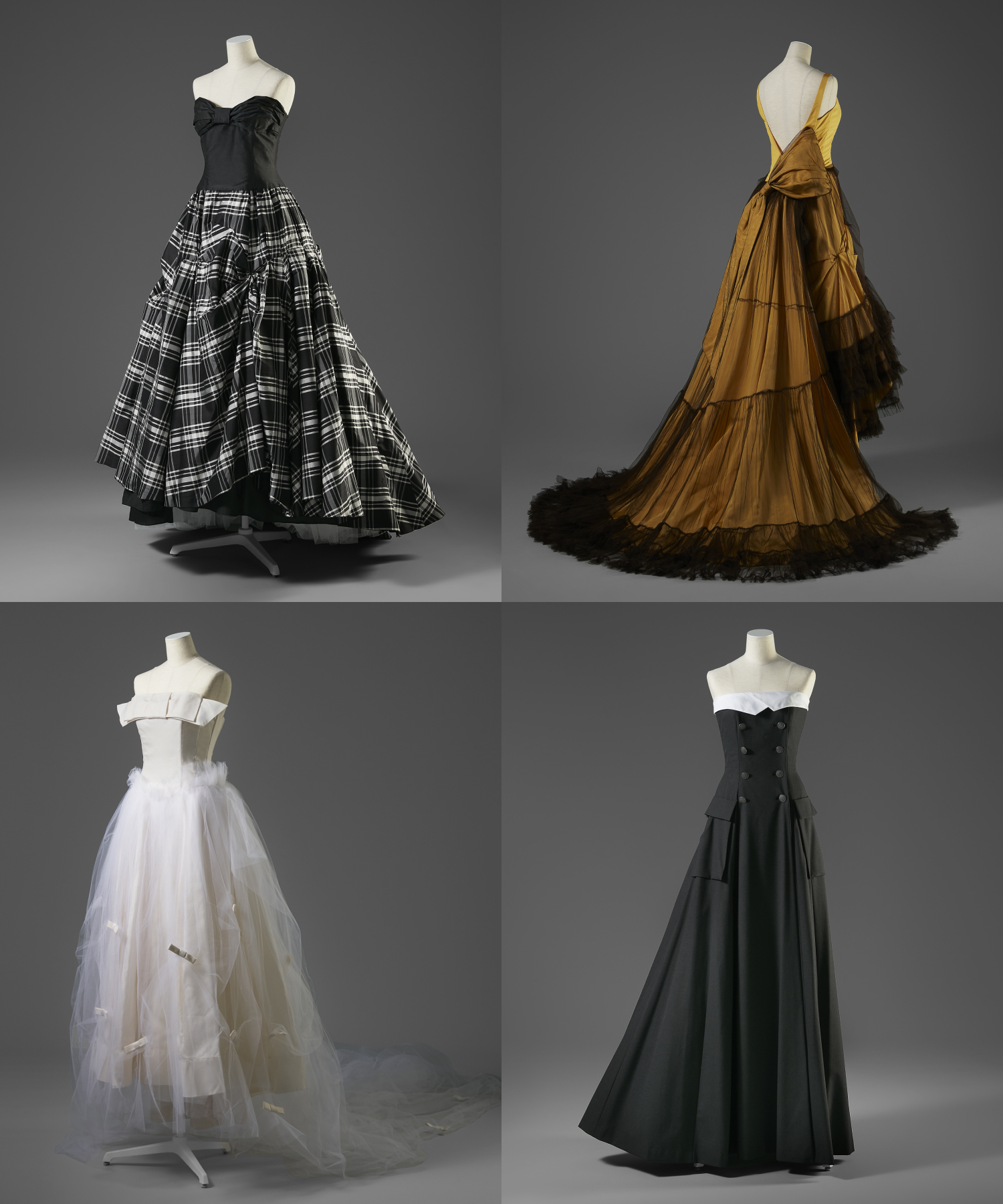 創立45周年を記念し、アーカイブドレスを展示中